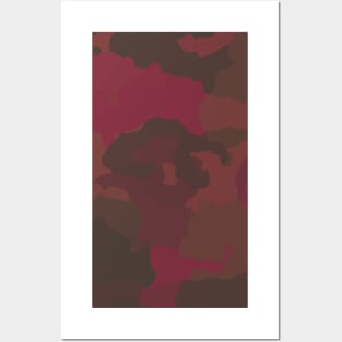 strawberry peach and chocolate camo Posters and Art